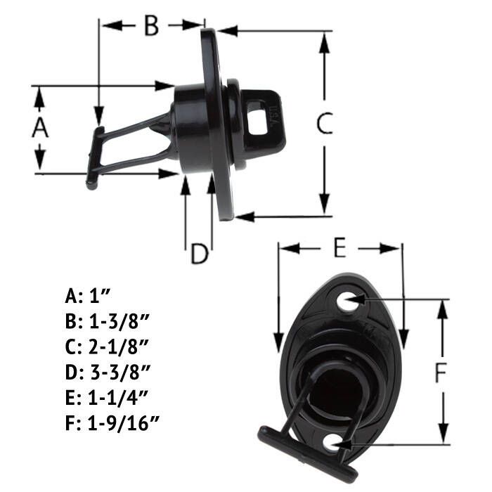 Beckson Screw Type Drain Plug - 1