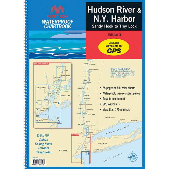 Image of : Maptech Waterproof Chartbook - Hudson River & New York Harbor - WPB0350
