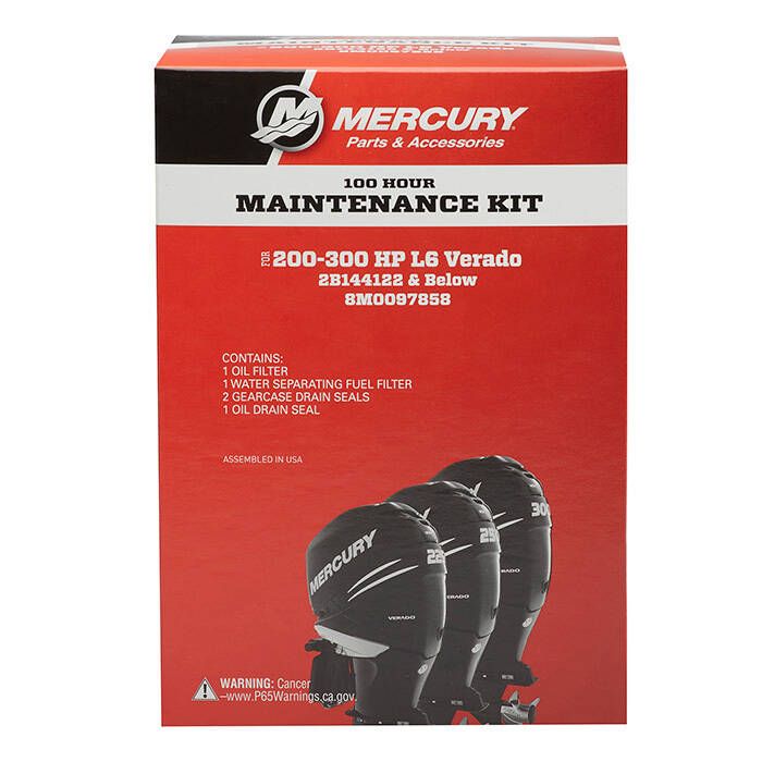 Mercury 100-Hour Engine Maintenance Kit - 8M0090558