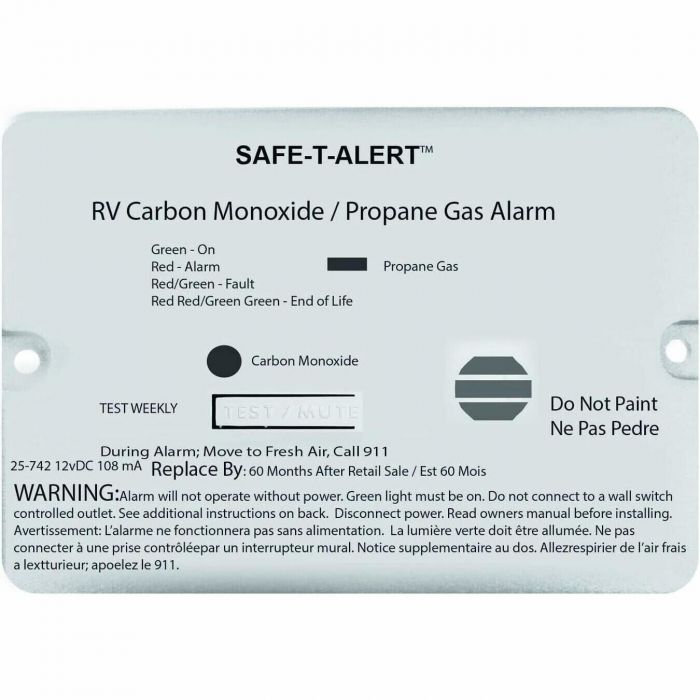 MTI Industries Safe-T-Alert 25 Series Dual Carbon Monoxide/Propane
