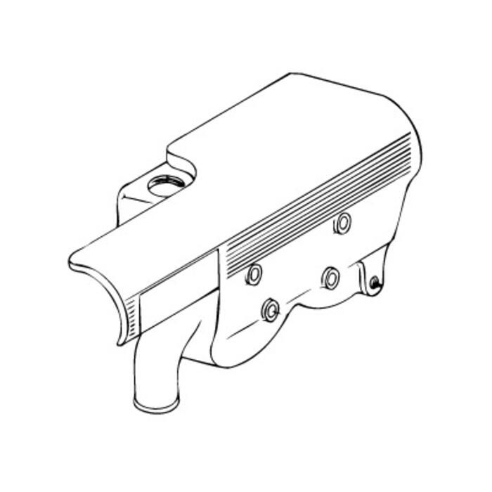 Image of : Vetus Heat Exchanger Housing 2 Cilinders M2.02/04/C5/D5/06/13/18 - STM6140