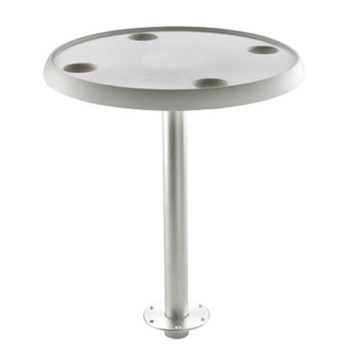 Image of : Vetus - Table Ronde 60 cm de Diamètre avec Piédestal à Retrait Rapide et Plaque de Base Hauteur Fixe 68 cm - PTR68
