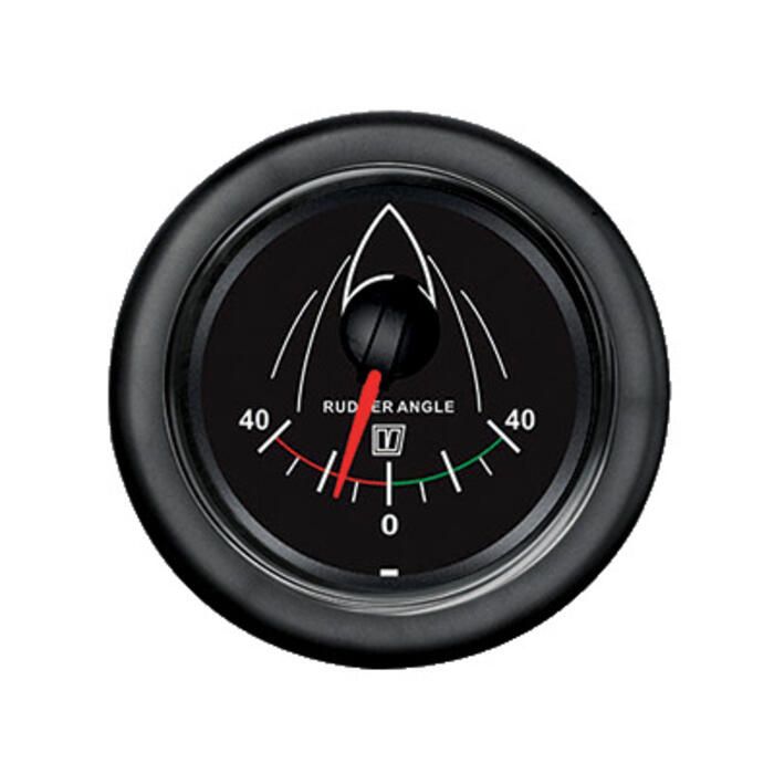 Image of : Vetus Rudder Position Indicator Black 12/24V Cut-Out Size 52 mm (Excl. Sensor) - RUDDB