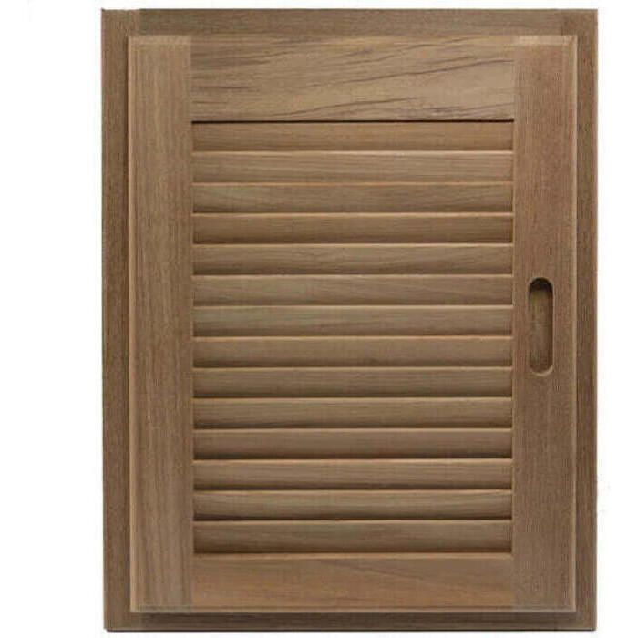 Whitecap Louvered Door & Frame