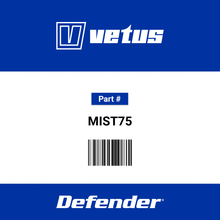 Image of : Vetus Cowl Ventilator Mistral Stainless Steel AISI316/White D 75 mm - MIST75