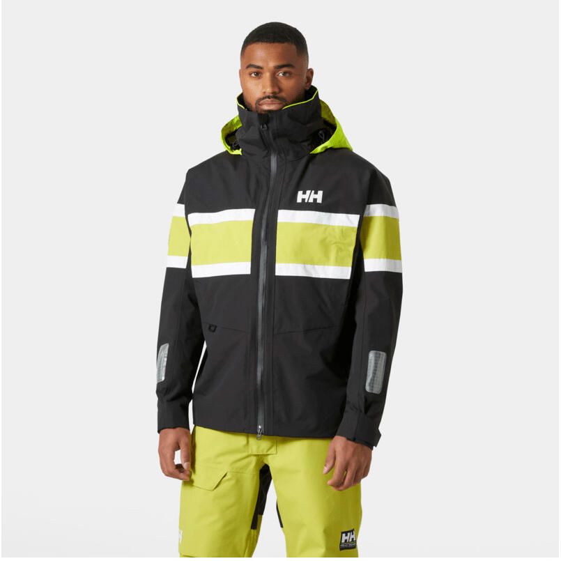 HELLY HANSEN スノージャケット (Yellow×Black) Helly Hansen Yellow Black Men S Ski Snowboard Jacket Coat