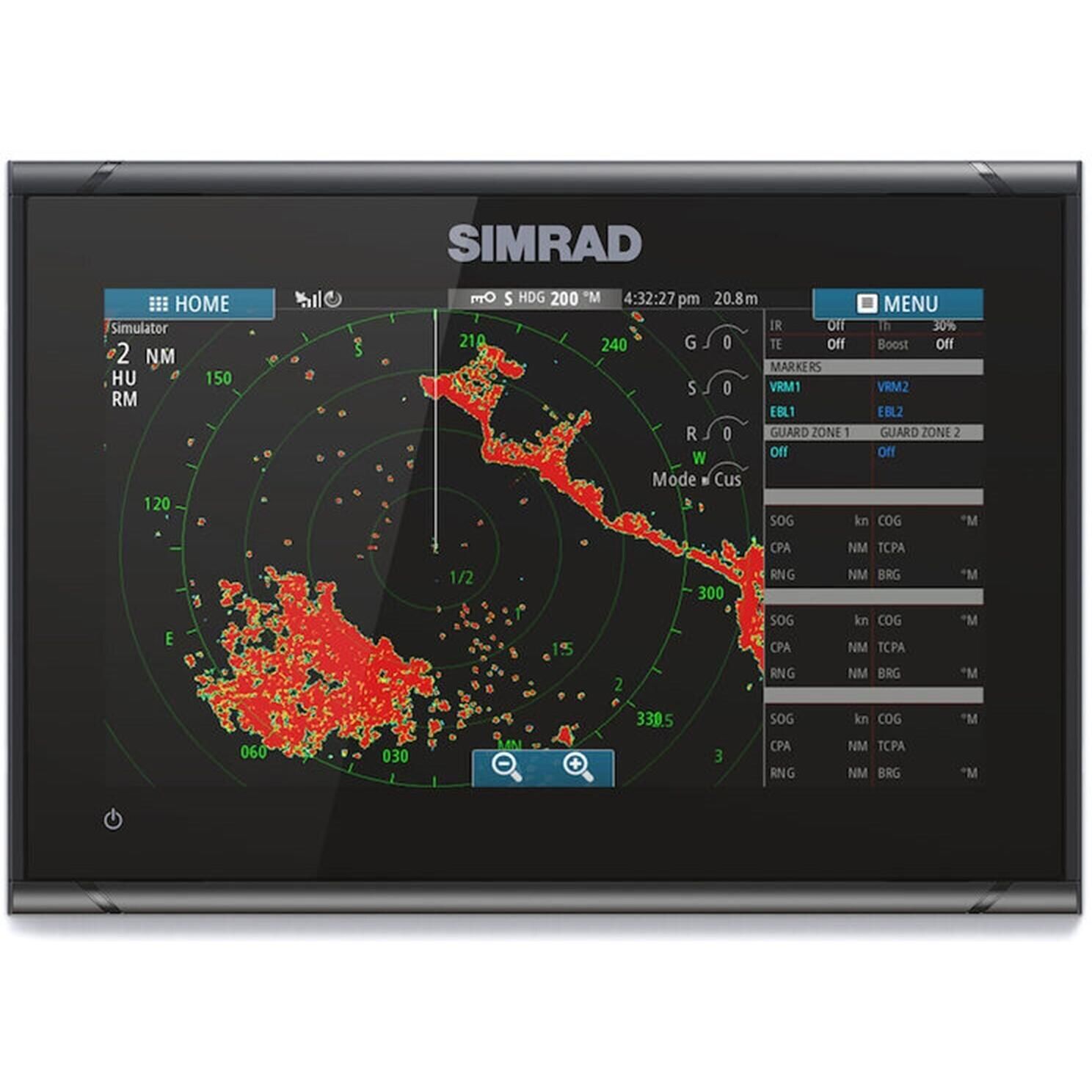 Simrad GO9 XSE Multifunction Display with C-MAP Discover Chart