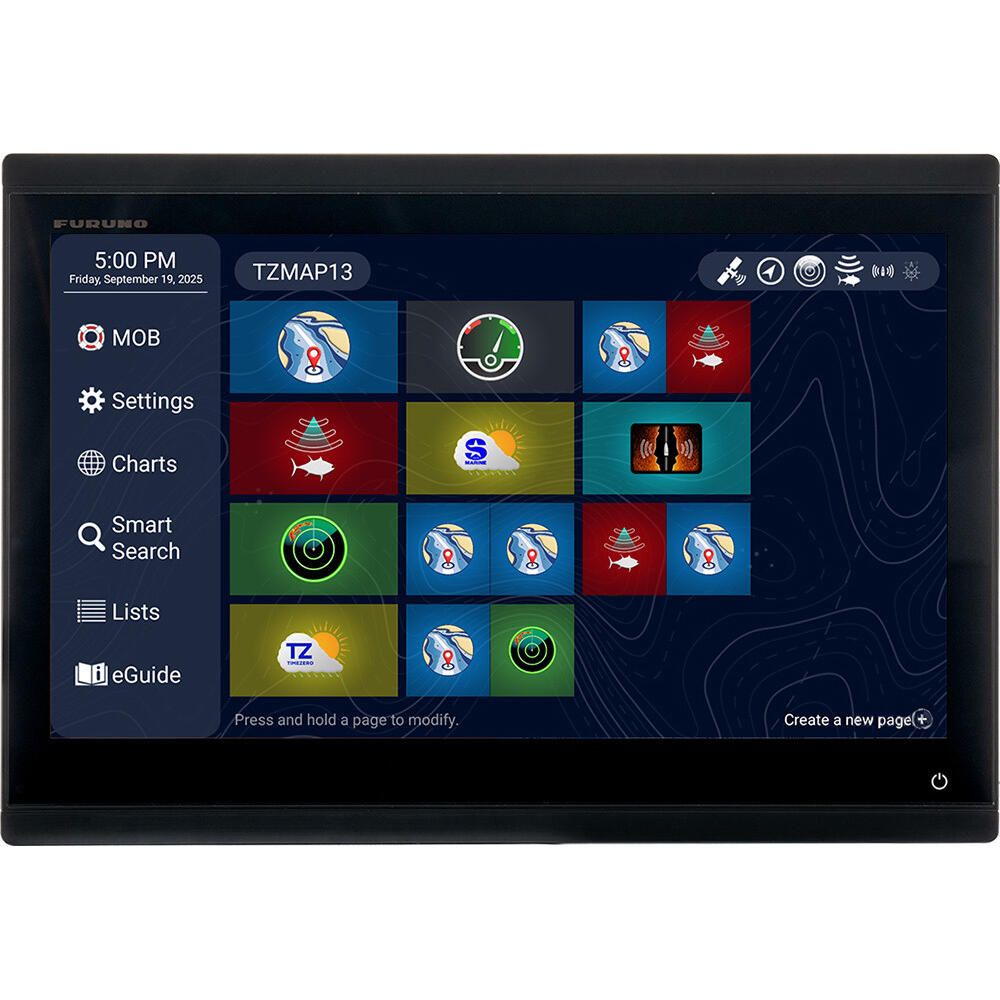 マリンページ　qm Furuno TZMAP13 Stand-Alone Multifunction Display - 13