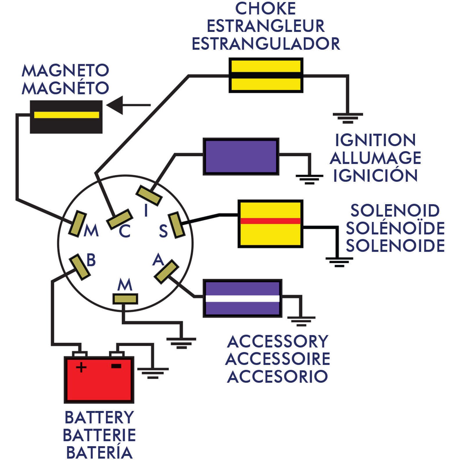 Sierra 4-Position Magneto Ignition Switch - MP41080