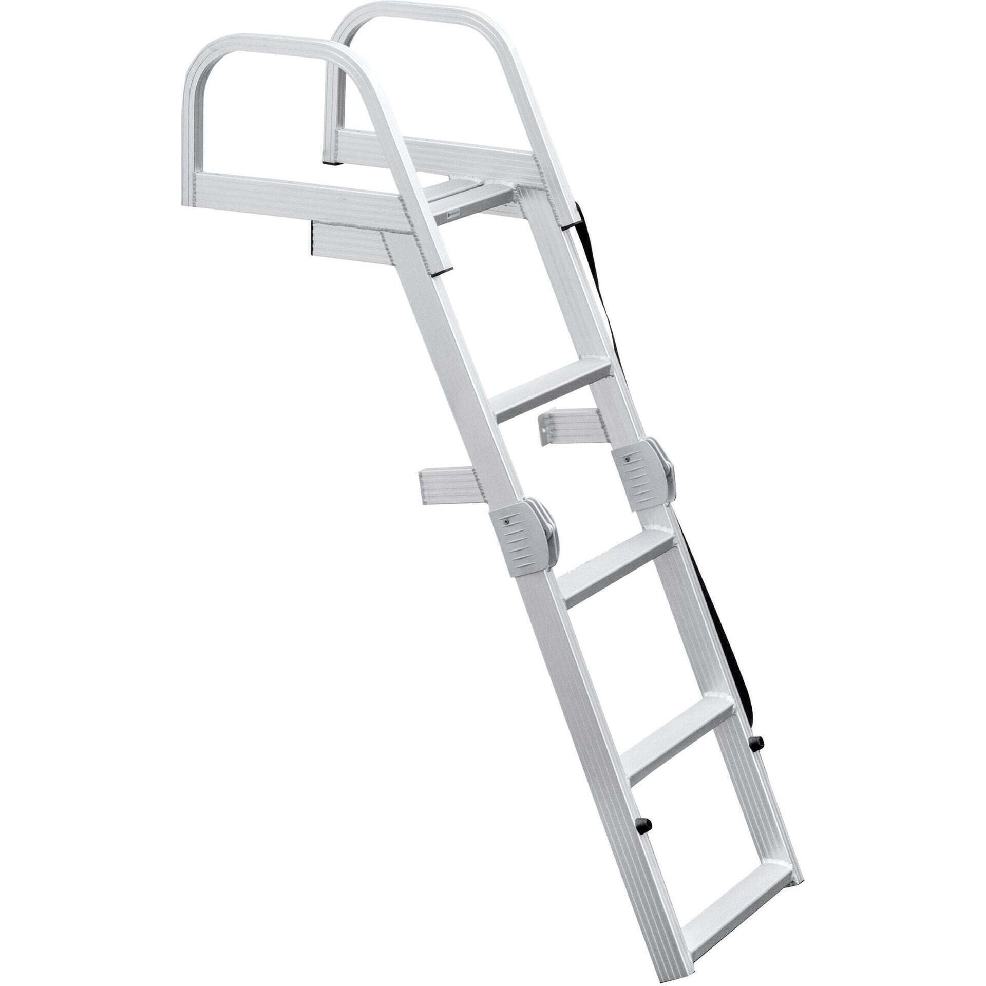 Échelle De Bateau Pliante 4 Marches ASHATA En Acier Inoxydable De Qualité Marine 316